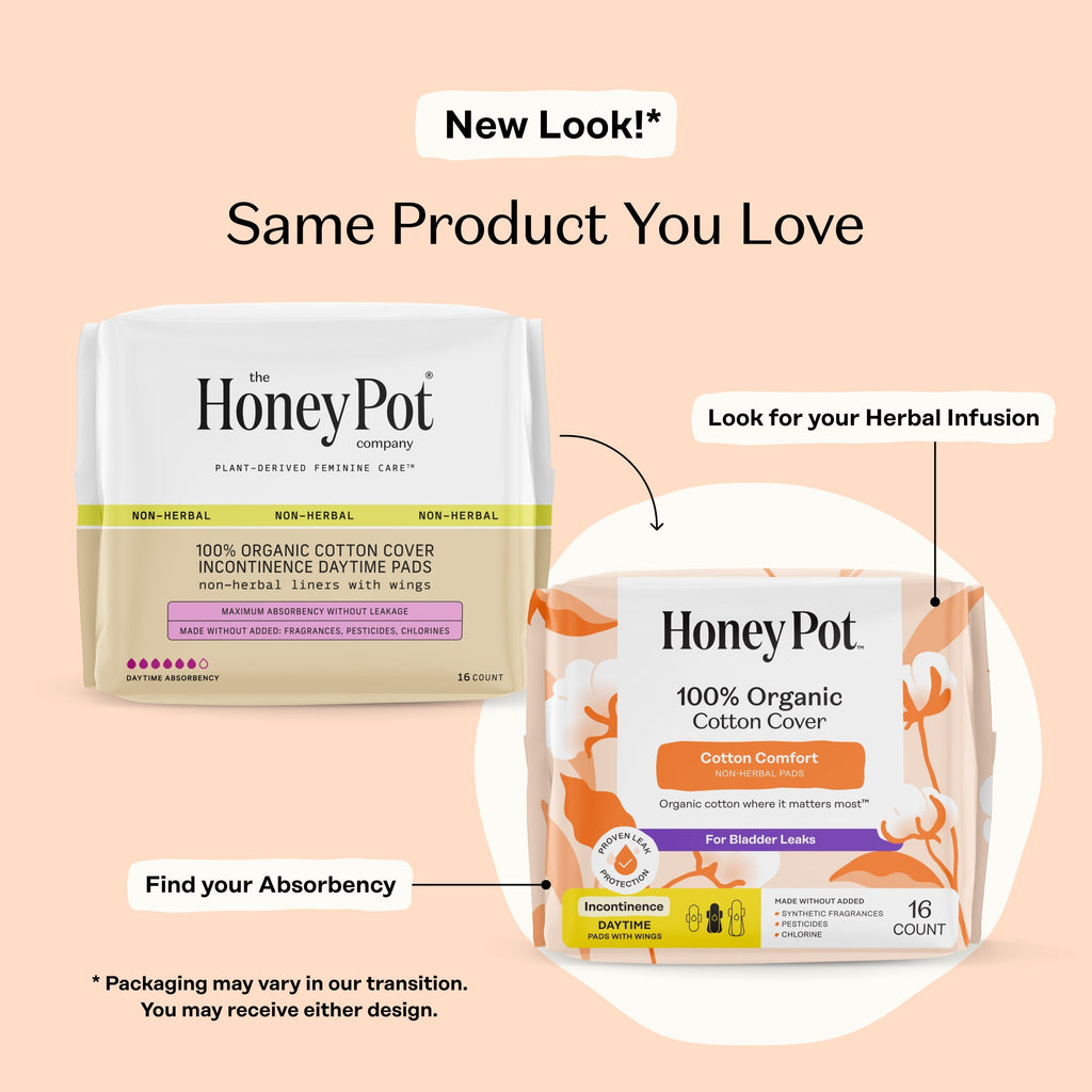 Incontinence 100% Organic Cotton Comfort Cover Daytime Pads (8L7Z)