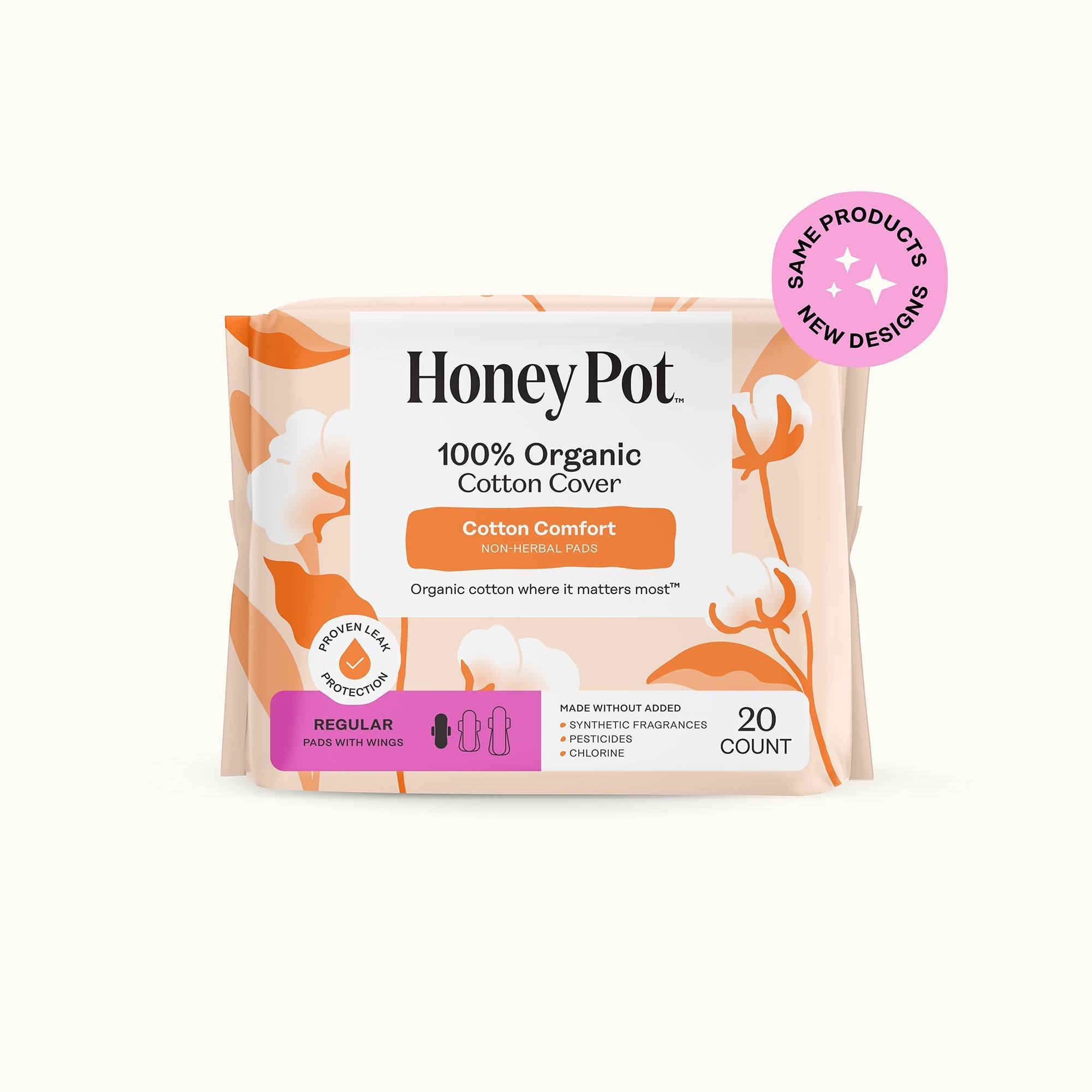 Organic Cotton Comfort Cover Regular Pads (DPE8)
