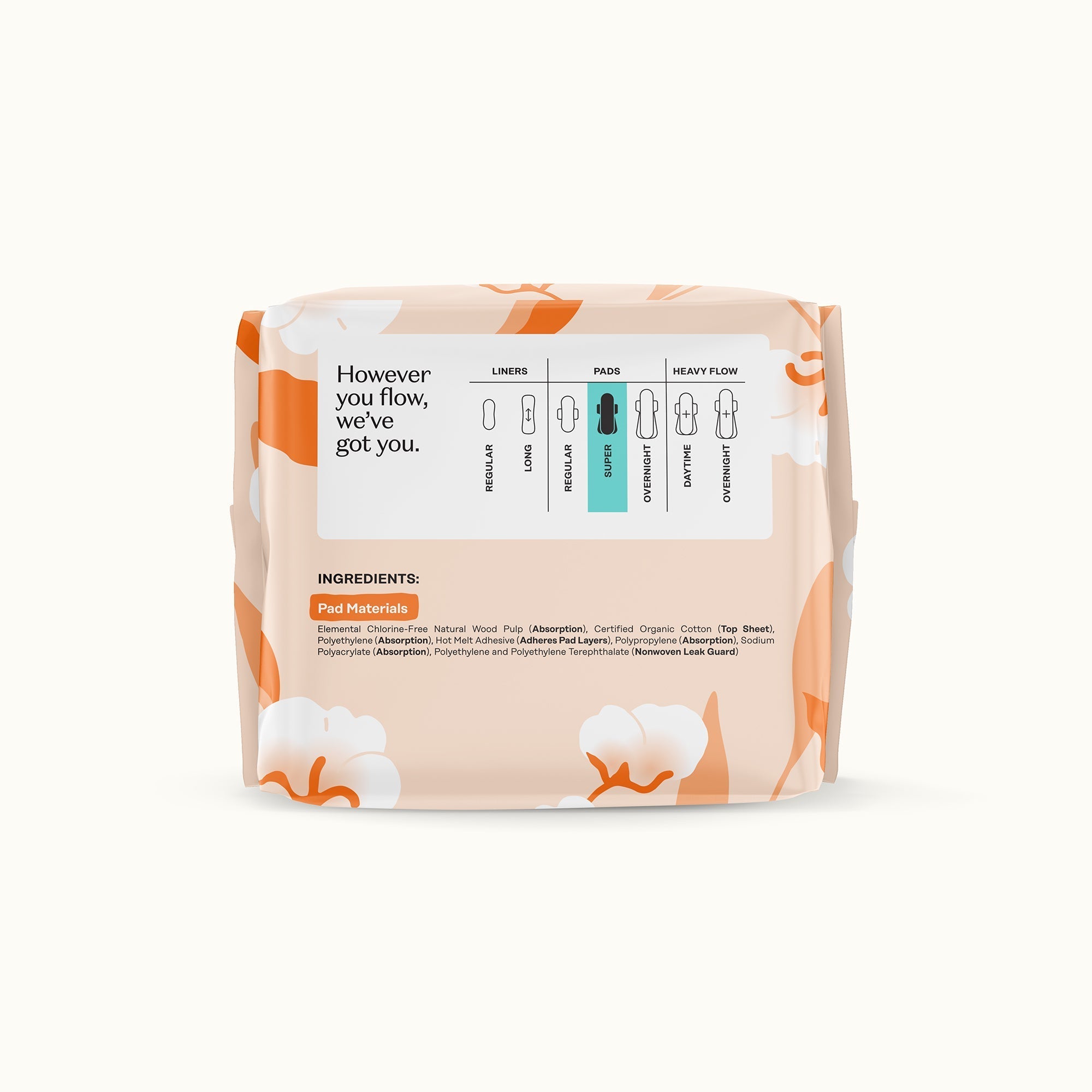 Organic Cotton Comfort Cover Super Pads (IRZ6)