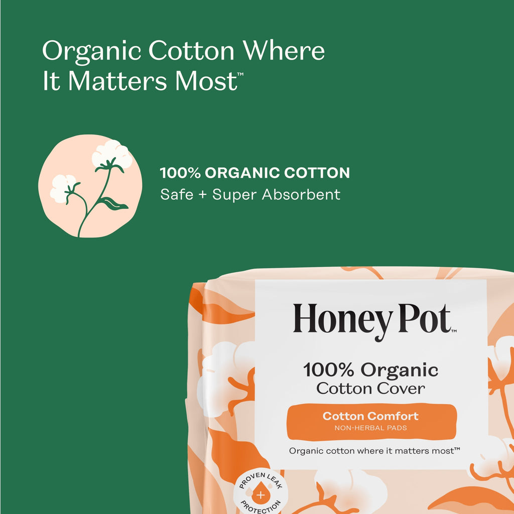 Organic Cotton Comfort Cover Heavy Flow Daytime Pads (050H)