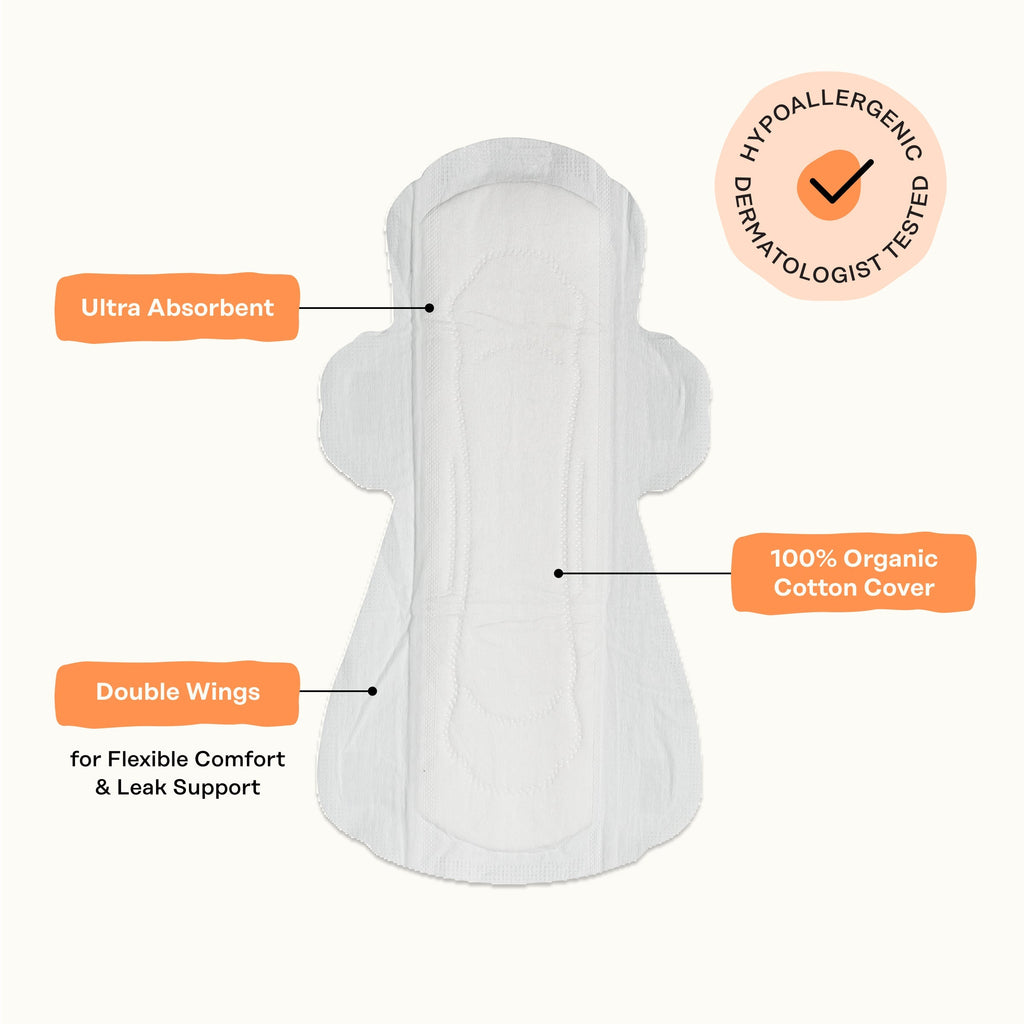 Organic Cotton Comfort Cover Super Pads (IRZ6)