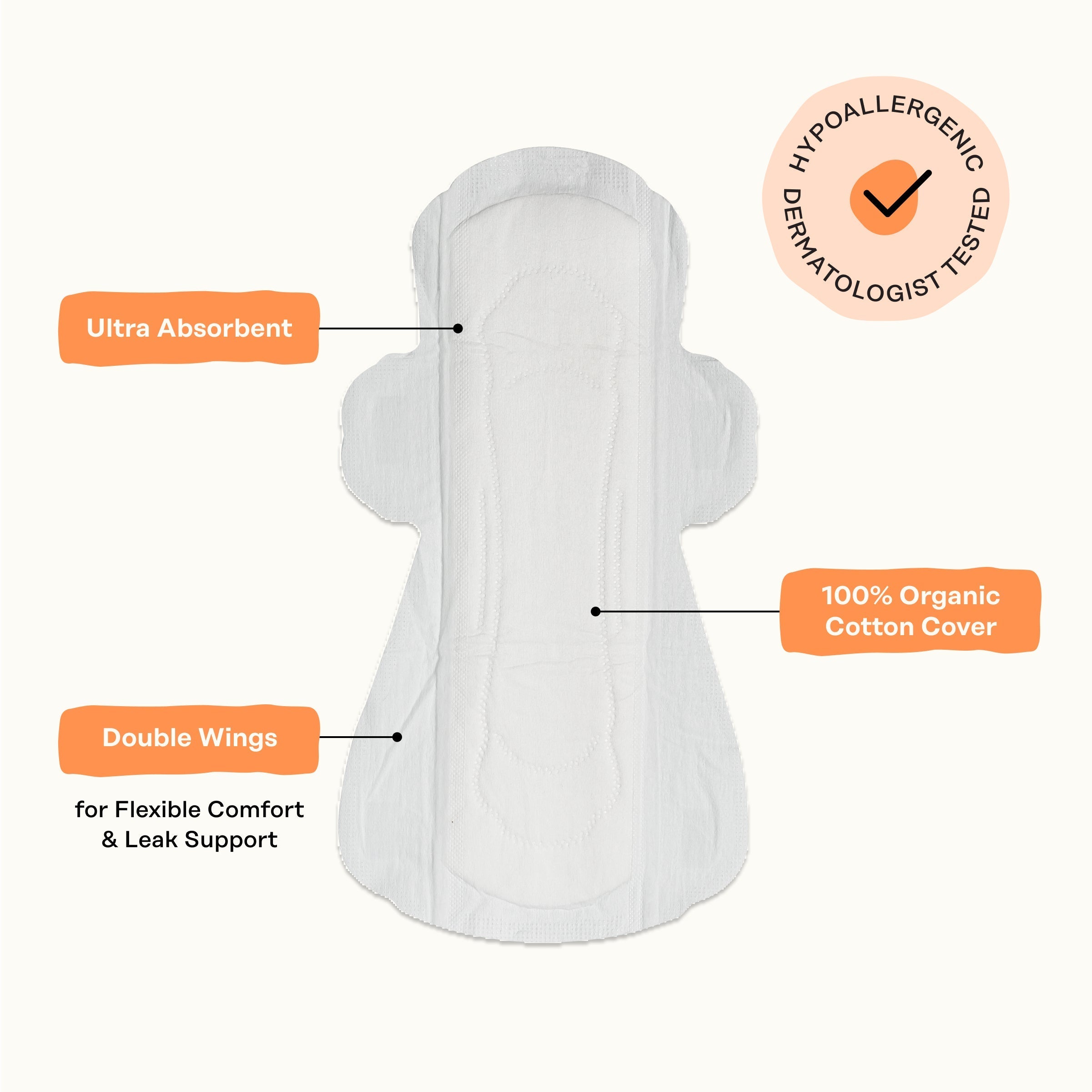 Organic Cotton Comfort Cover Super Pads (IRZ6)