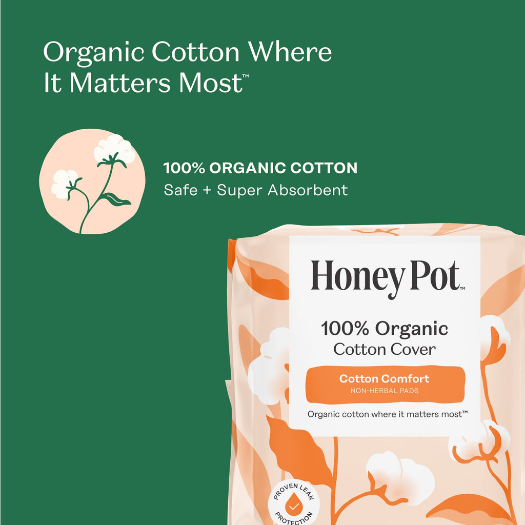 Organic Cotton Comfort Cover Overnight Pads (MPVE)