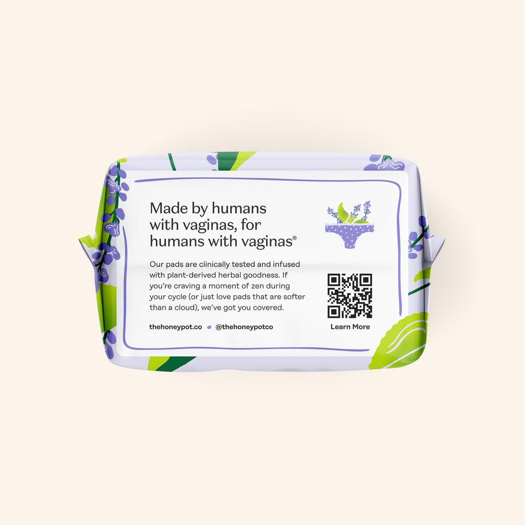 Organic Cotton Cover Calming Herbal Infusion Long Liners (XTOF)