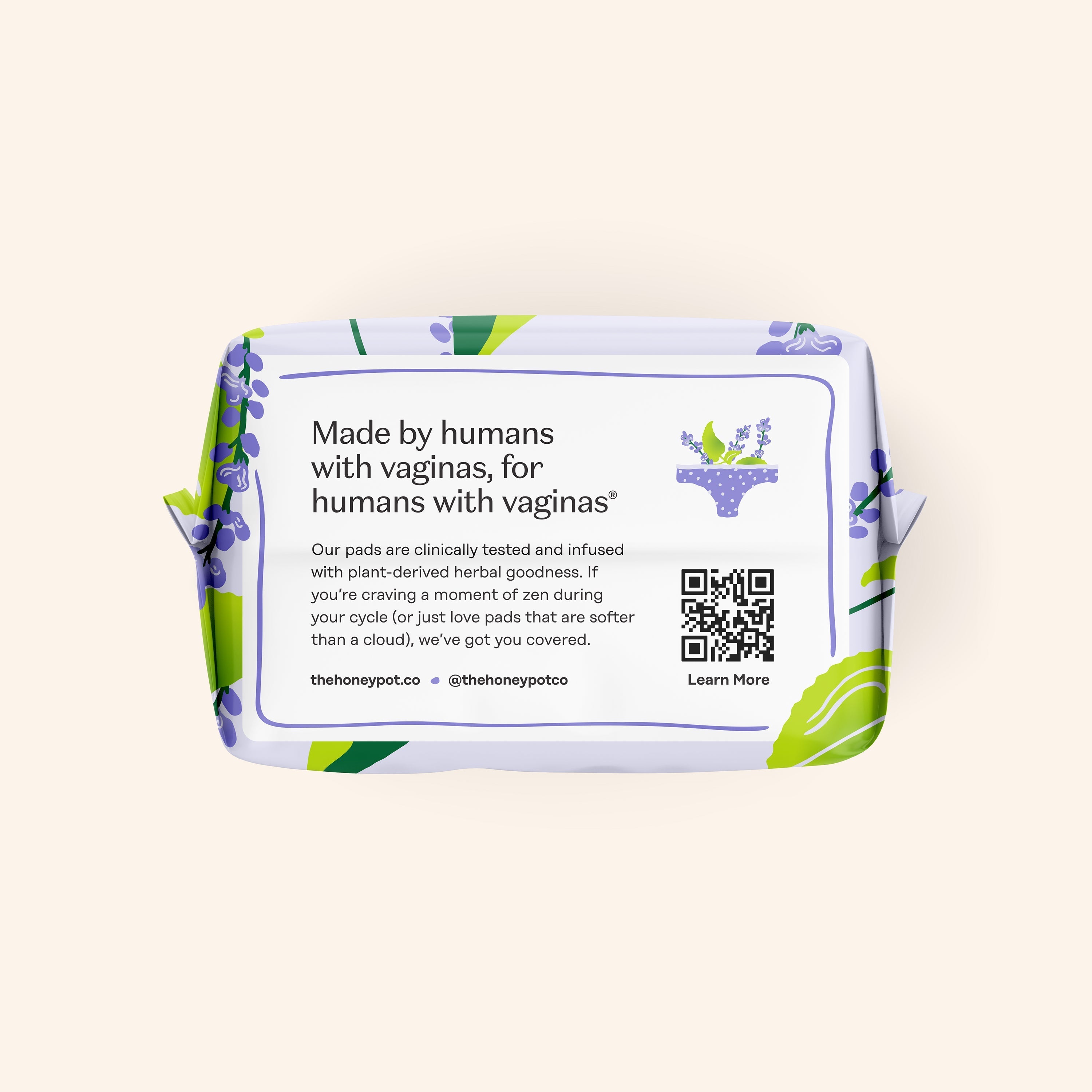 Organic Cotton Cover Calming Herbal Infusion Long Liners (XTOF)