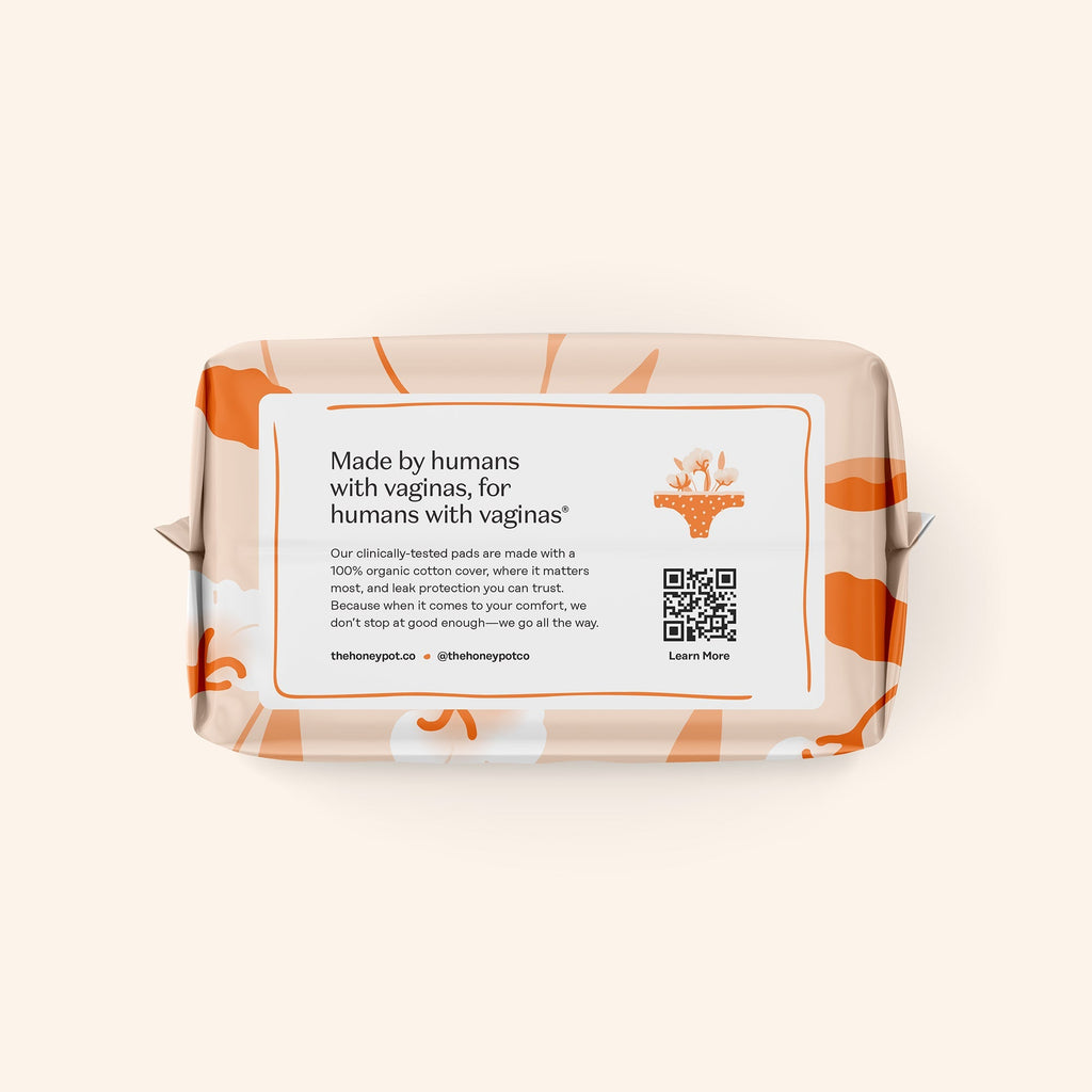 Organic Cotton Comfort Cover Heavy Flow Overnight Pads (67V7)