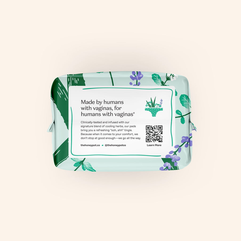 Incontinence Cooling Herbal Infusion 100% Organic Cotton Cover Daytime Pads (FIXG)