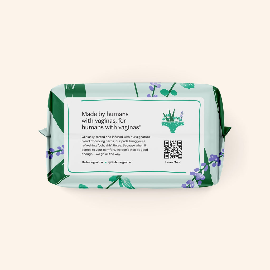 Incontinence Cooling Herbal Infusion 100% Organic Cotton Cover Nighttime Pads (K5LW)