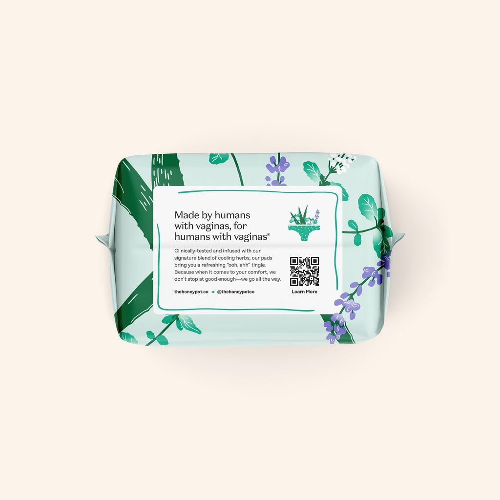 Organic Cotton Cover Cooling Herbal Infusion Regular Pads (XVDP)