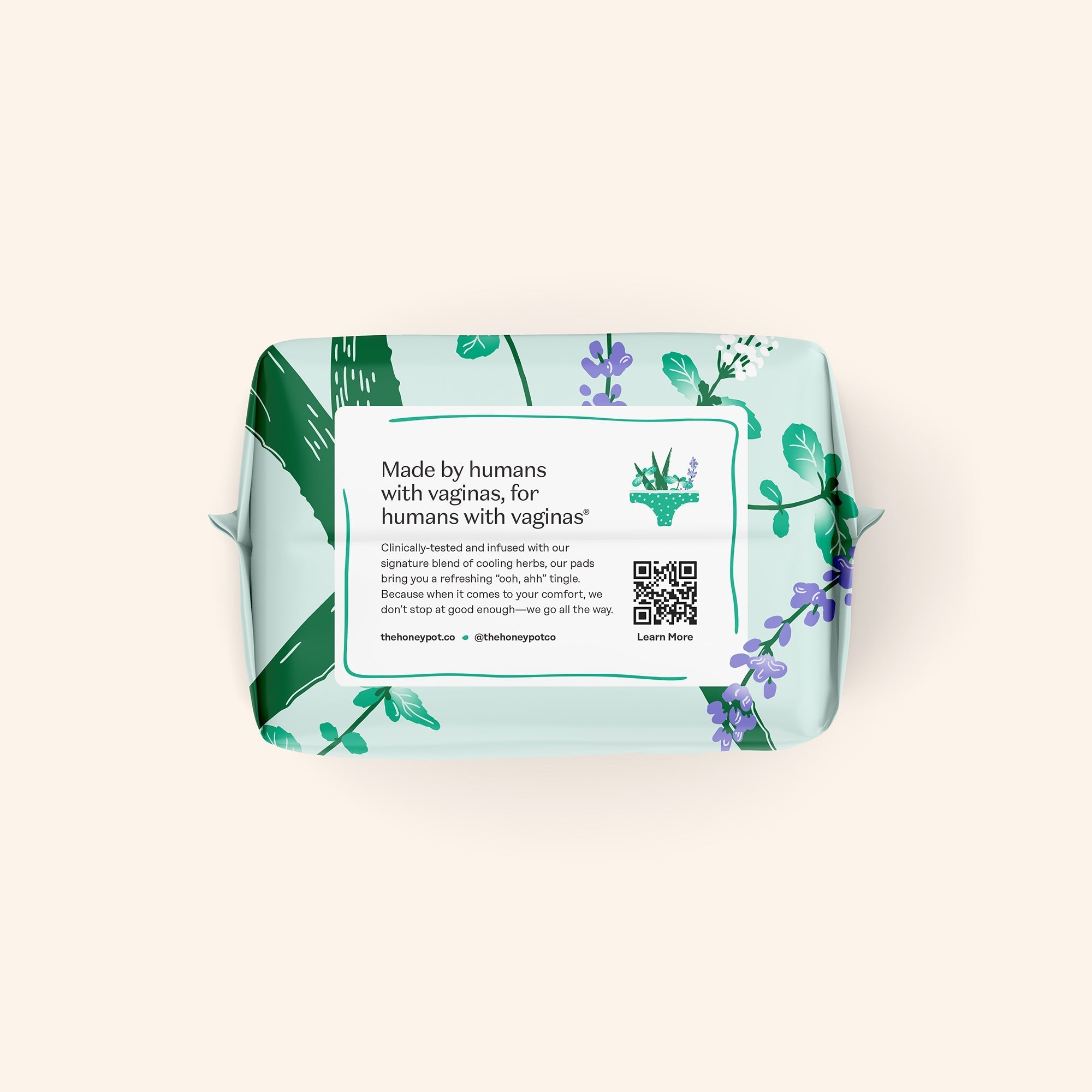 Organic Cotton Cover Cooling Herbal Infusion Regular Pads (XVDP)