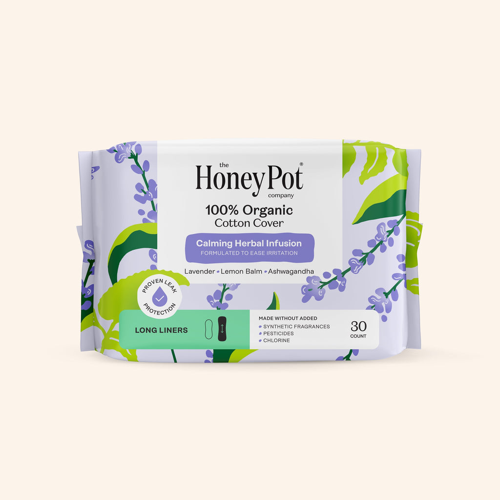 Organic Cotton Cover Calming Herbal Infusion Long Liners (I683)