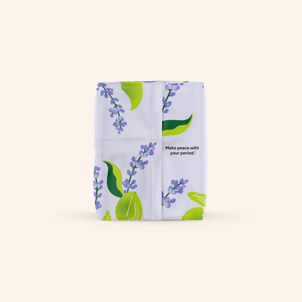 Organic Cotton Cover Calming Herbal Infusion Super Pads With Wings (HQTJ)