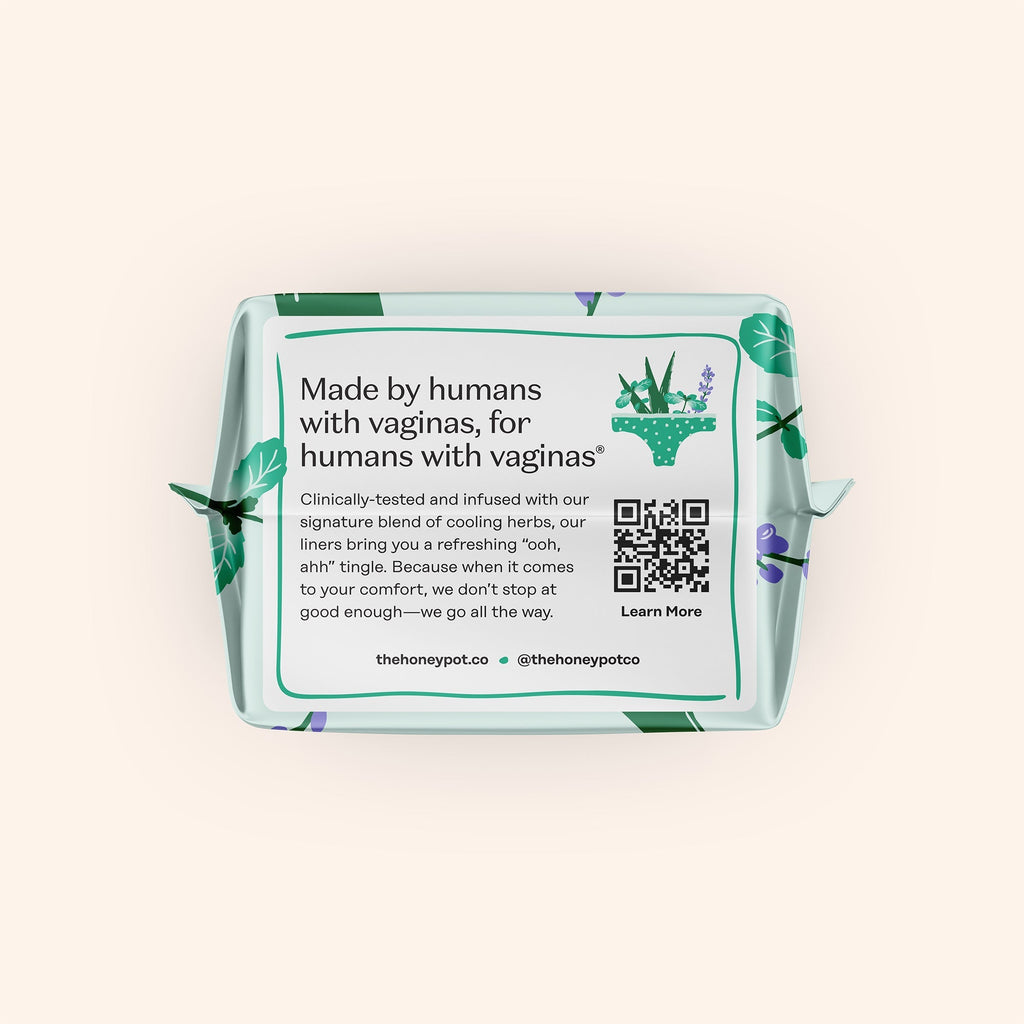 Organic Cotton Cooling Herbal Infusion Regular Liners — Medium Pack (M7UN)
