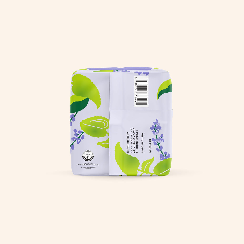 Organic Cotton Cover Calming Herbal Infusion Long Liners (XTOF)