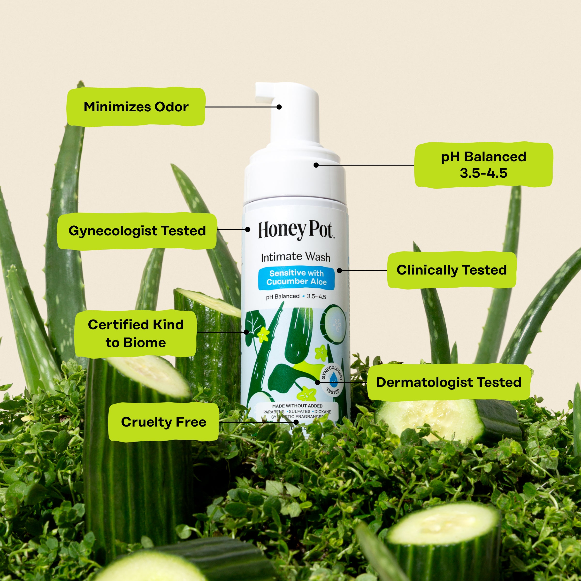 Sensitive with Cucumber Aloe Intimate Wash (9XOI)