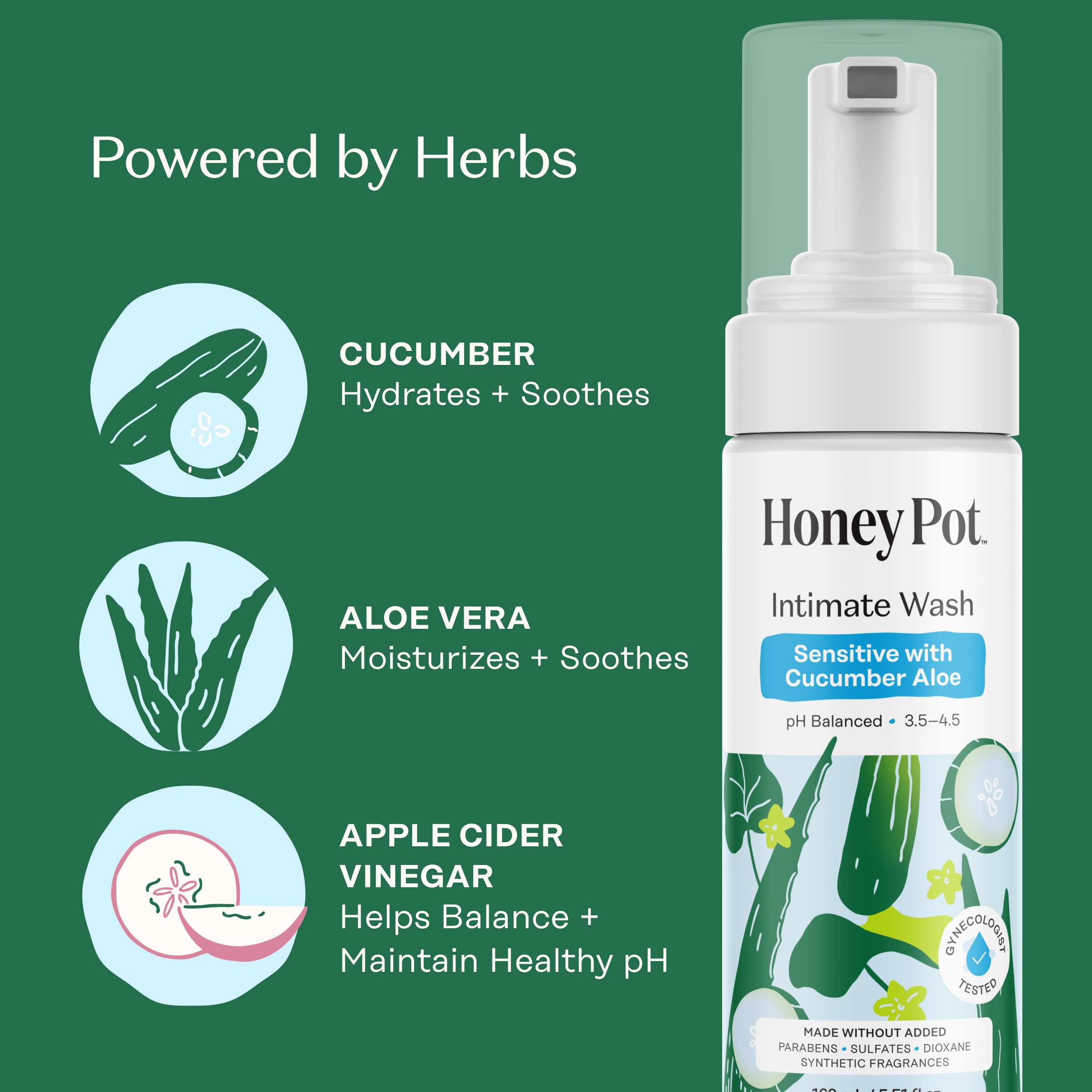 Sensitive with Cucumber Aloe Intimate Wash (9XOI)