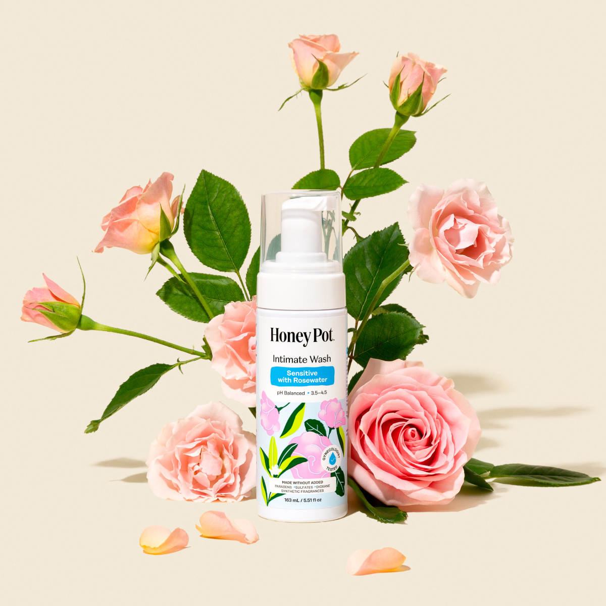 Sensitive with Rosewater Intimate Wash (GEUL)