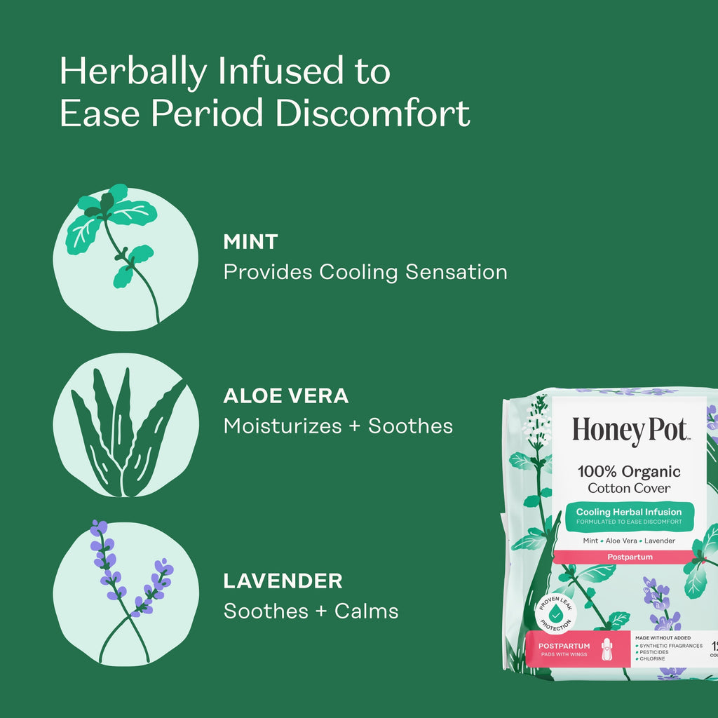 Organic Cotton Cover Post-Partum Pads (ZIXT)