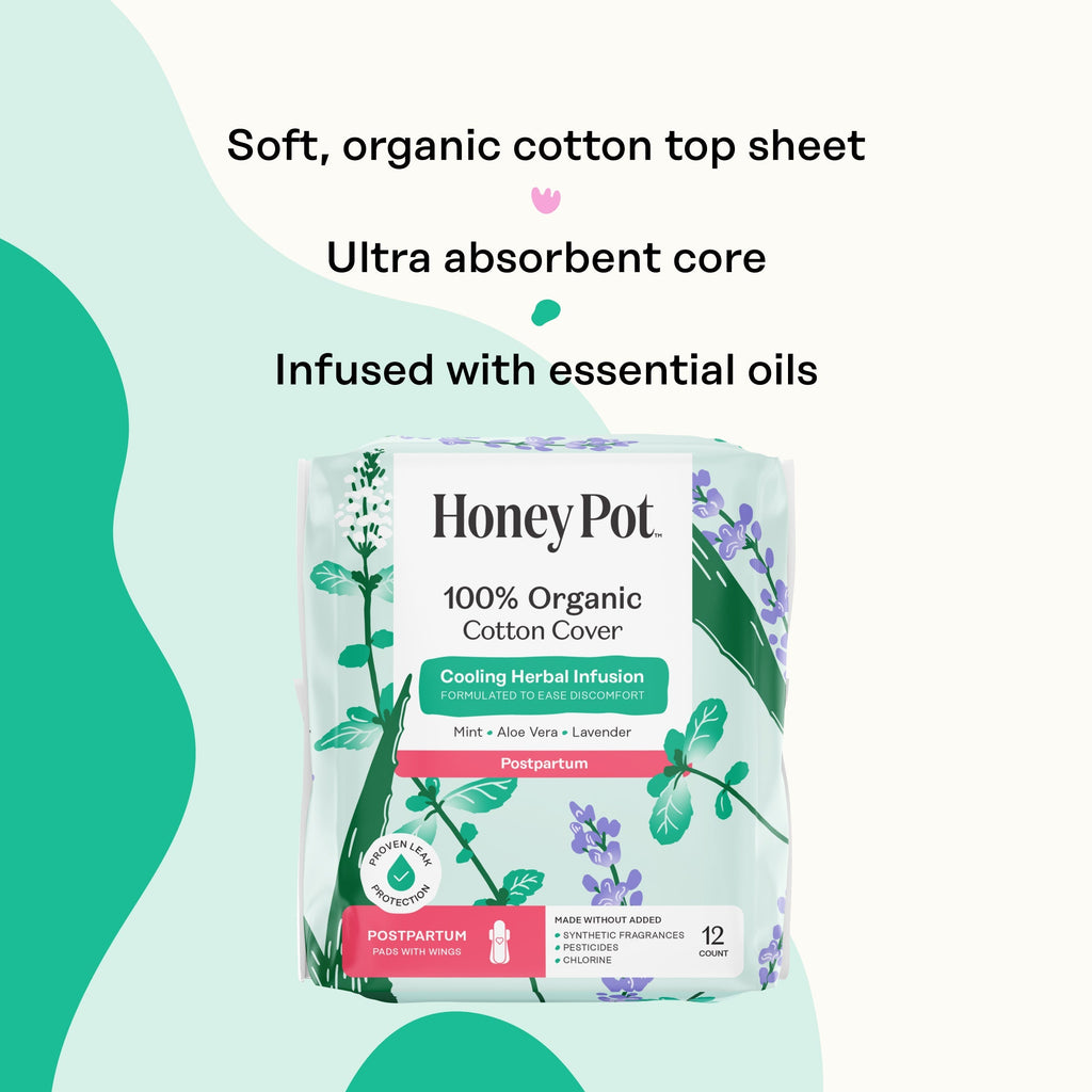Organic Cotton Cover Post-Partum Pads (ZIXT)