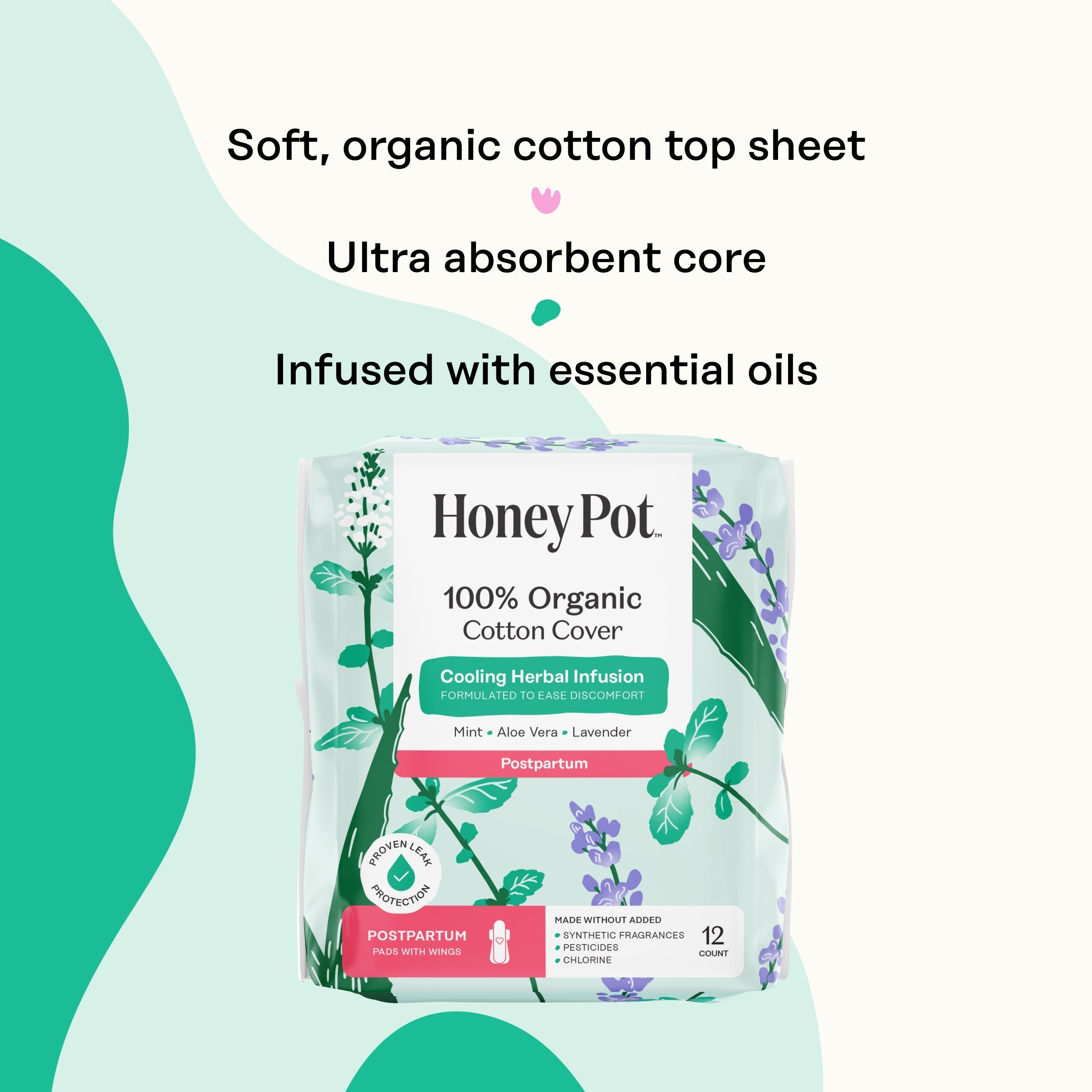 Organic Cotton Cover Post-Partum Pads (ZIXT)