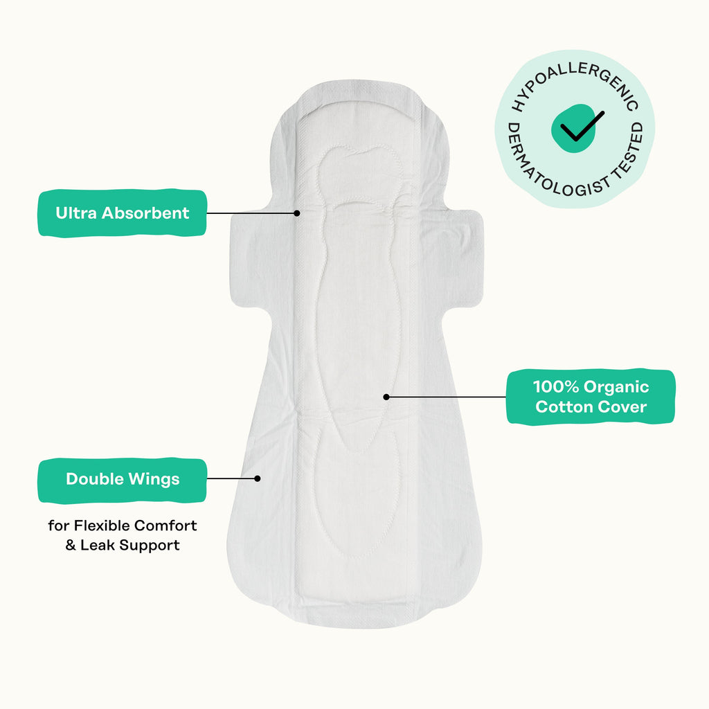 Organic Cotton Cover Post-Partum Pads (ZIXT)