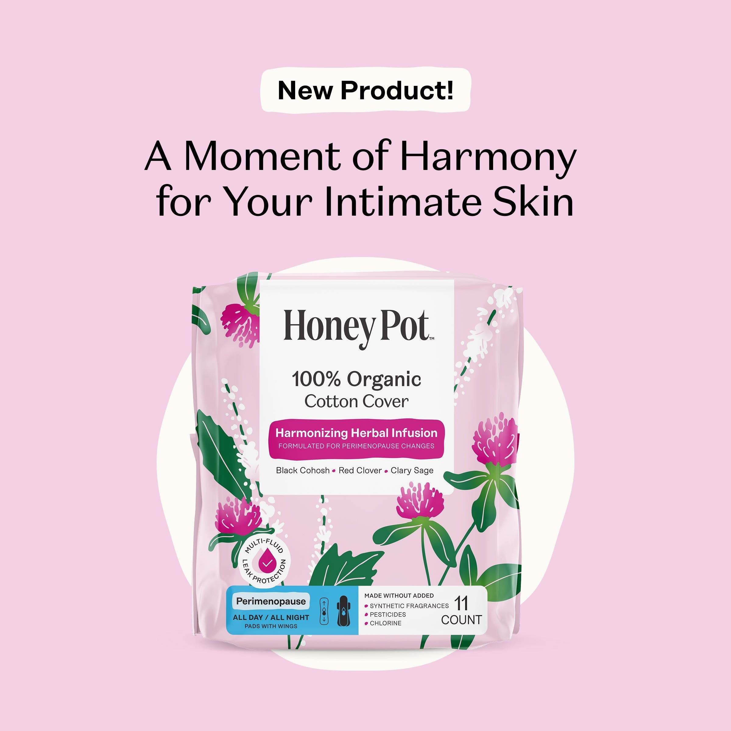 Peri-menopause Harmonizing Herbal Infusion All Day/All Night Pads (0WUT)