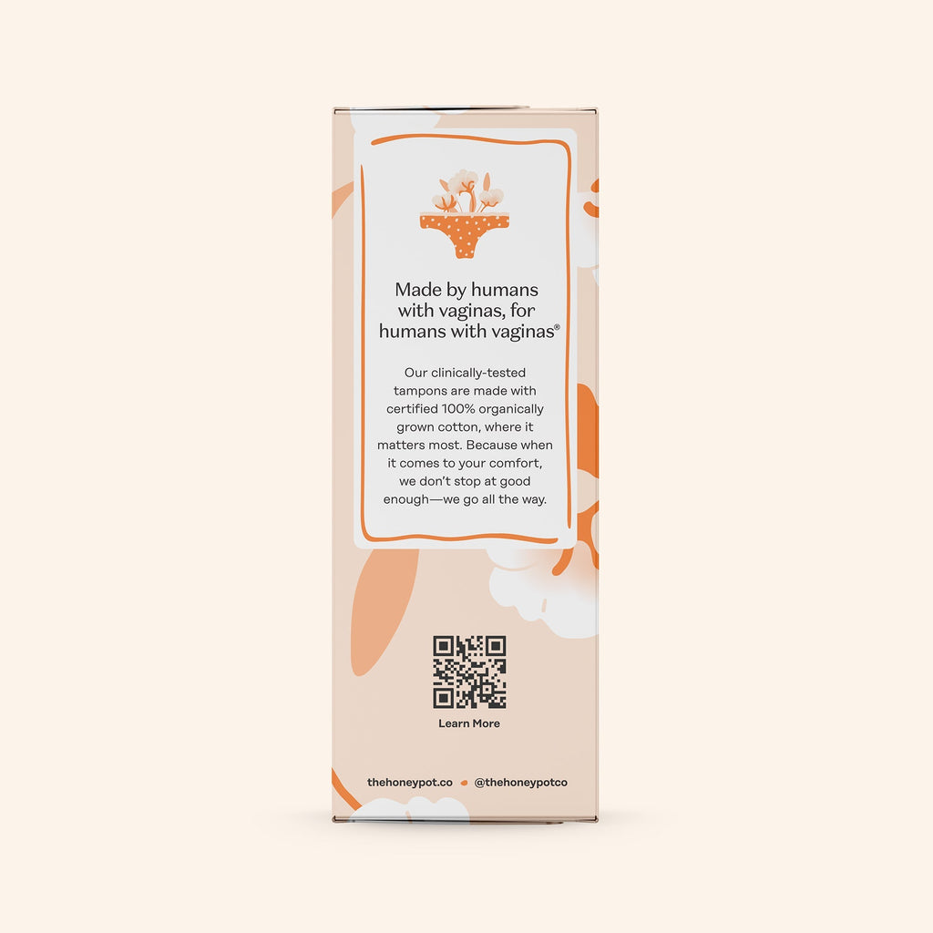 Regular 100% Organically Grown Cotton BPA Free Plastic Applicator Tampons (UVNS)