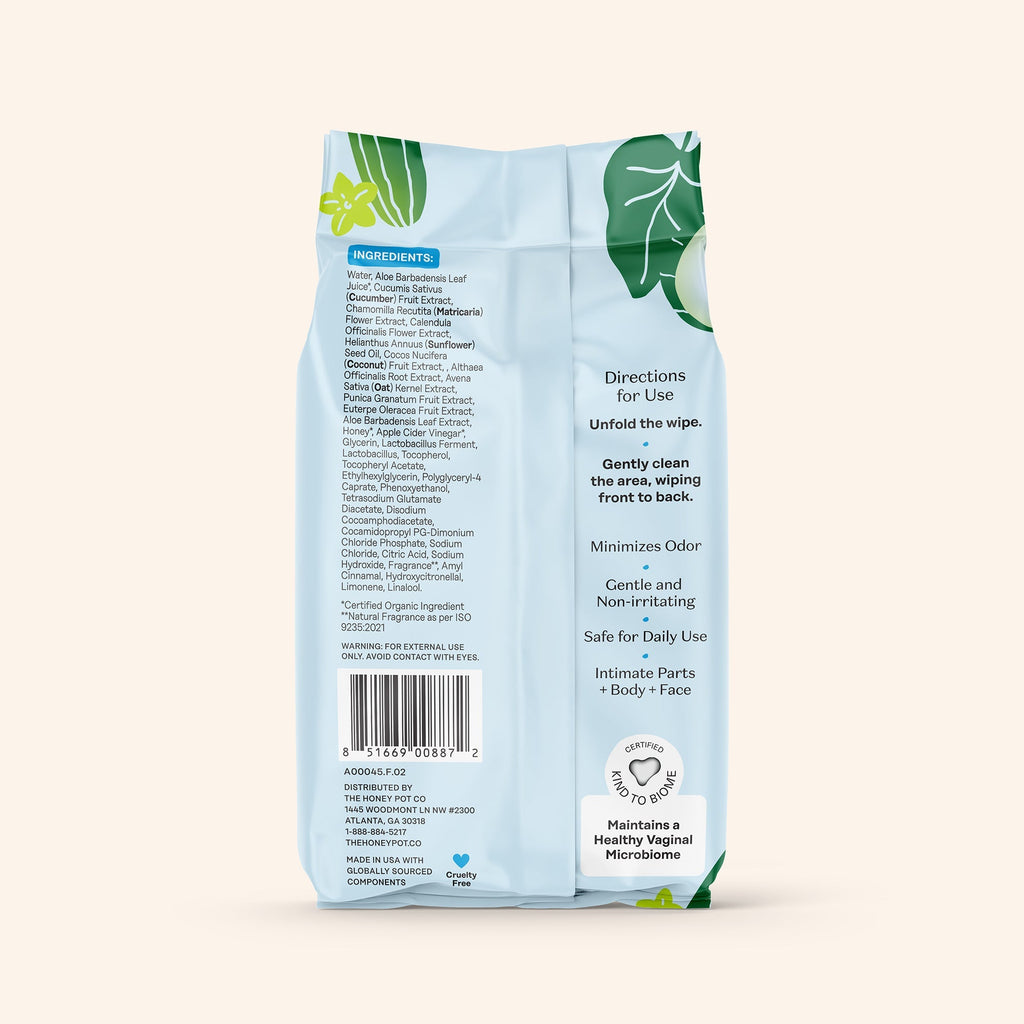 Sensitive with Cucumber Aloe Intimate Wipes (8CIG)