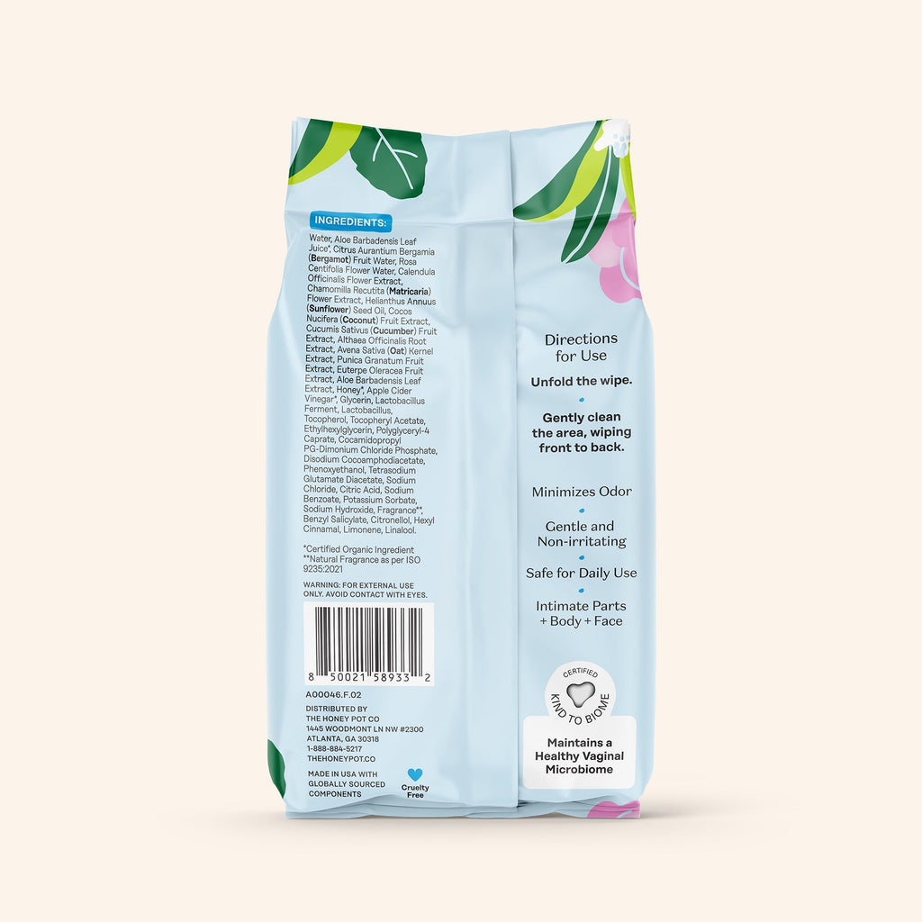 Sensitive with Rosewater Intimate Wipes (59EO)